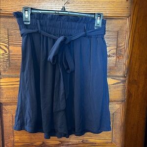 LuLaRoe Ella paper bag Navy Blue Shorts